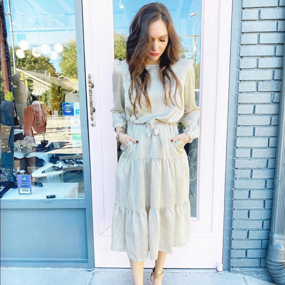 FRNCH Silky Winter Midi Dress